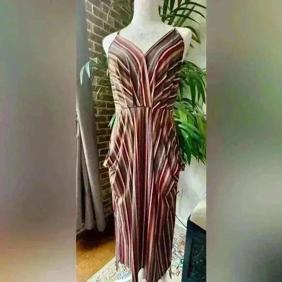 BCBGeneration Striped Midi Dress-Size S - Picture 2 of 10